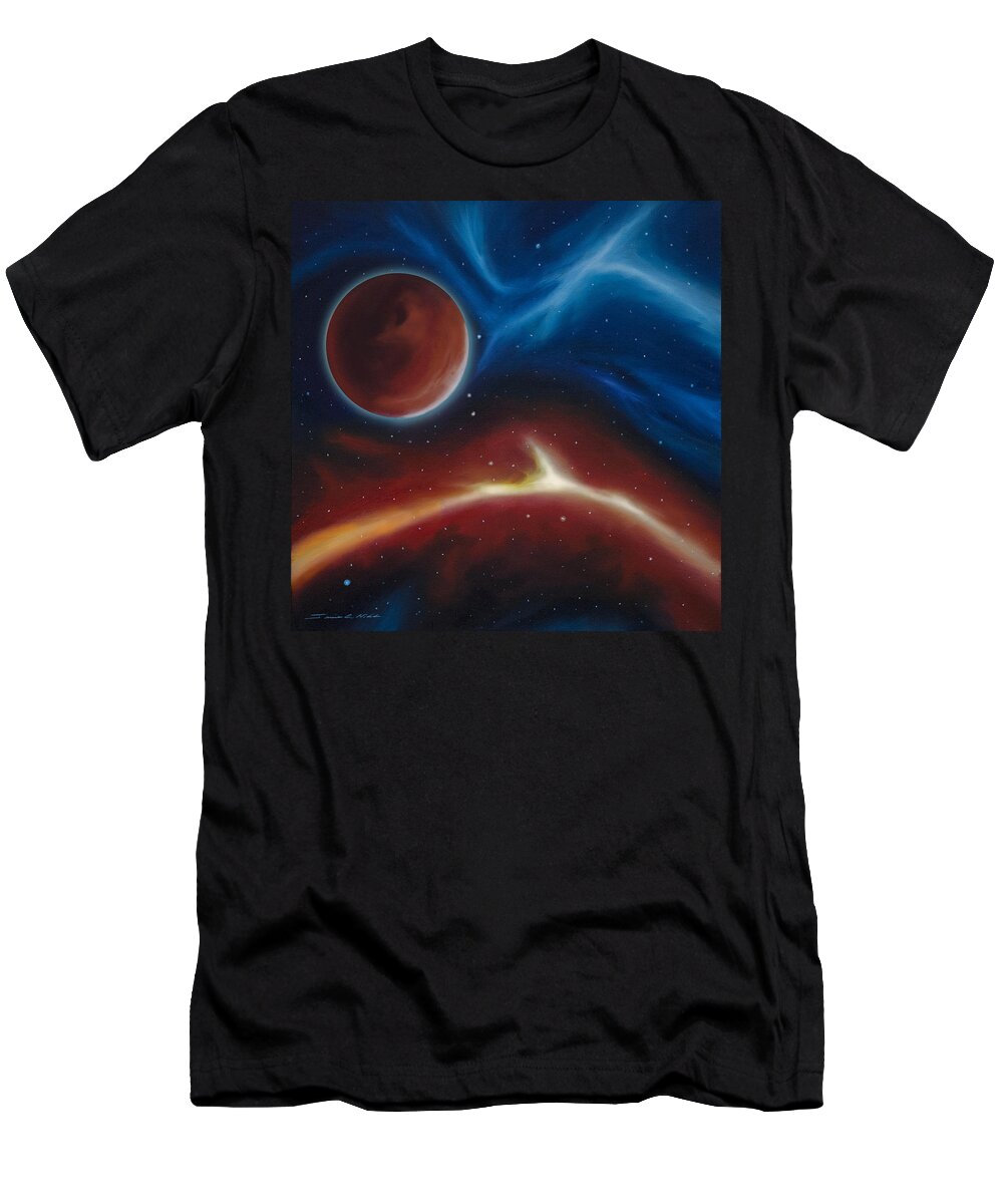 James Hill T-Shirt featuring the painting Oxytonon by James Hill