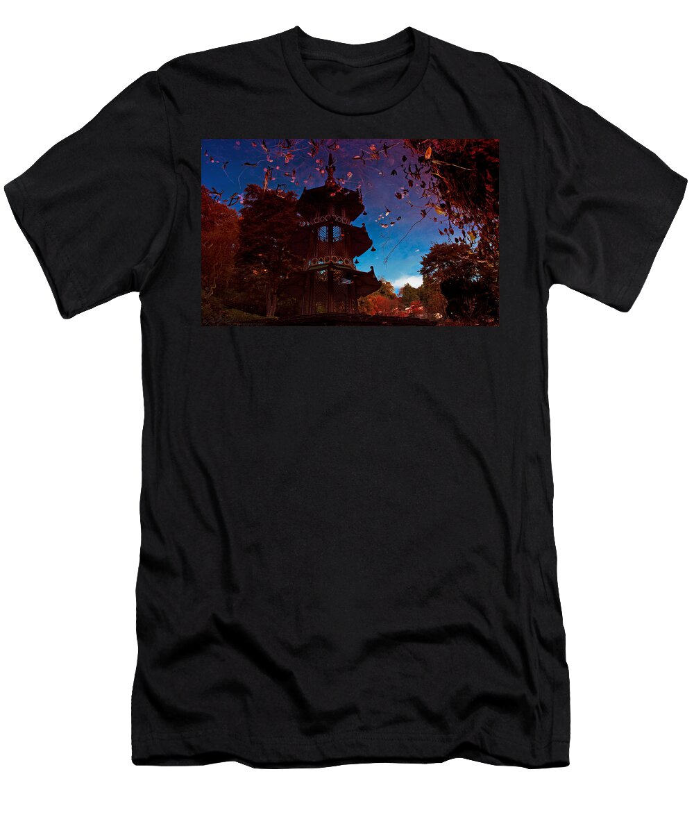 Lake T-Shirt featuring the photograph Pagoda Reflection by B Cash