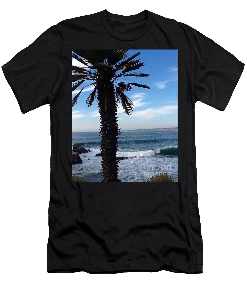 Waves T-Shirt featuring the photograph Palm Waves by Susan Garren