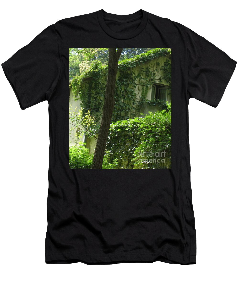 Trees T-Shirt featuring the photograph Paris - Green House by HEVi FineArt