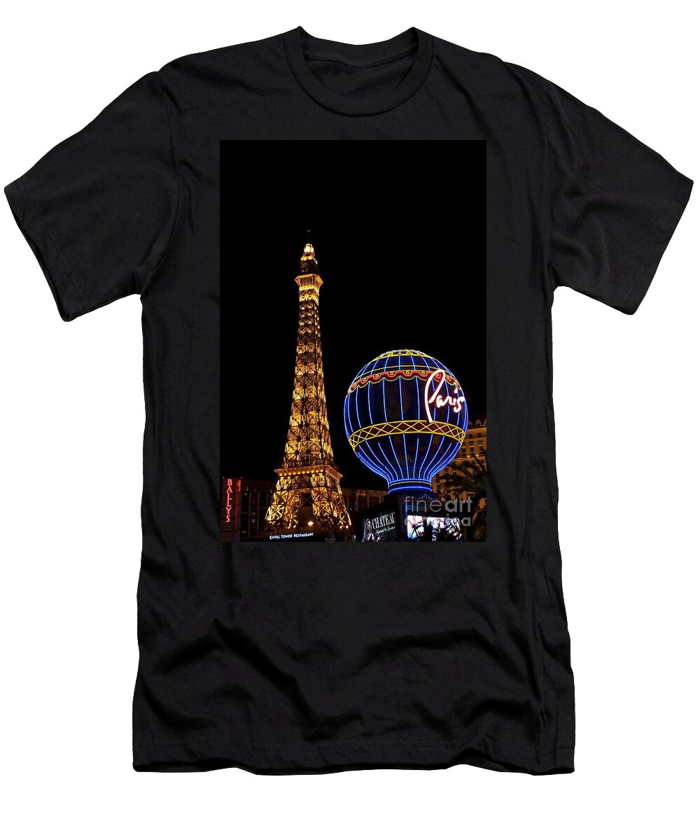 Paris T-Shirt featuring the photograph Paris In Vegas by Bridgette Gomes