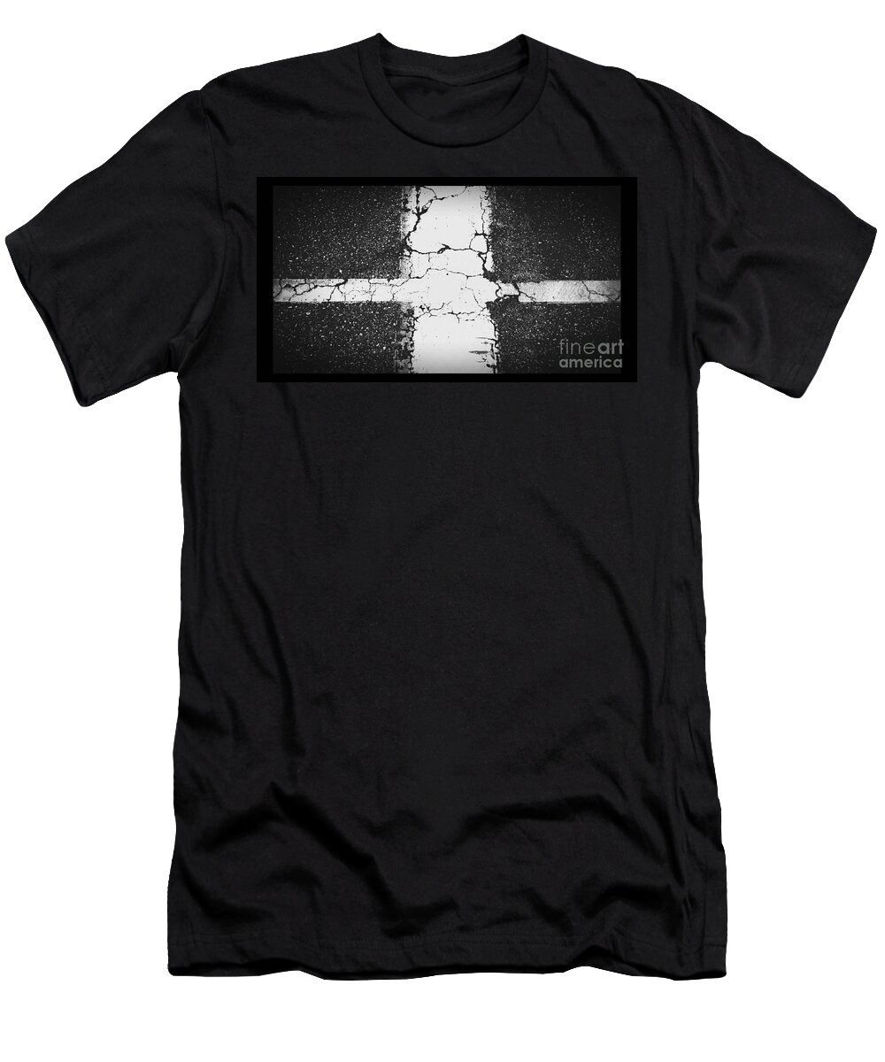 Abstract T-Shirt featuring the photograph Parking lot No.1 by Fei A