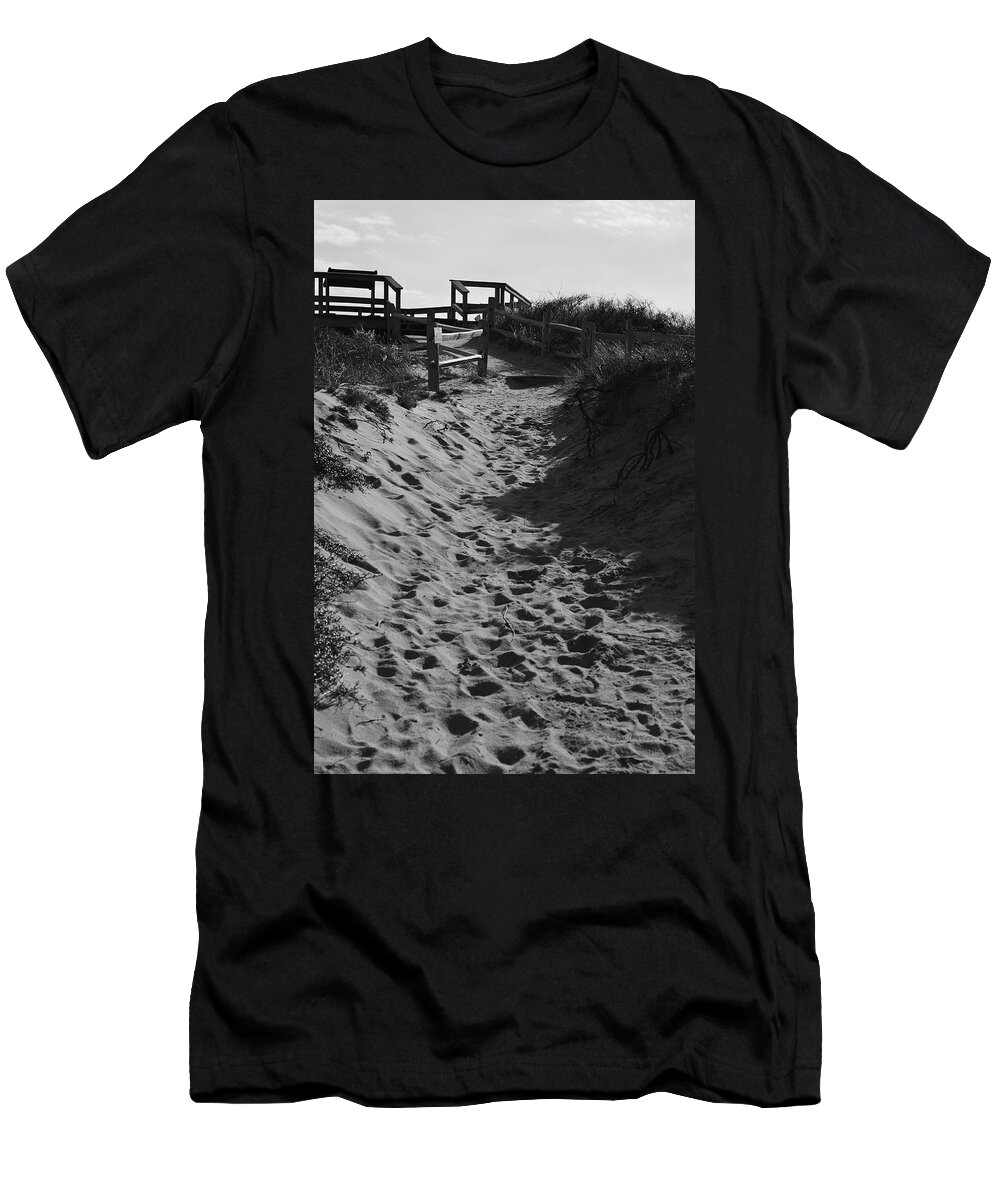 Dunes T-Shirt featuring the photograph Pathway Through the Dunes by Luke Moore