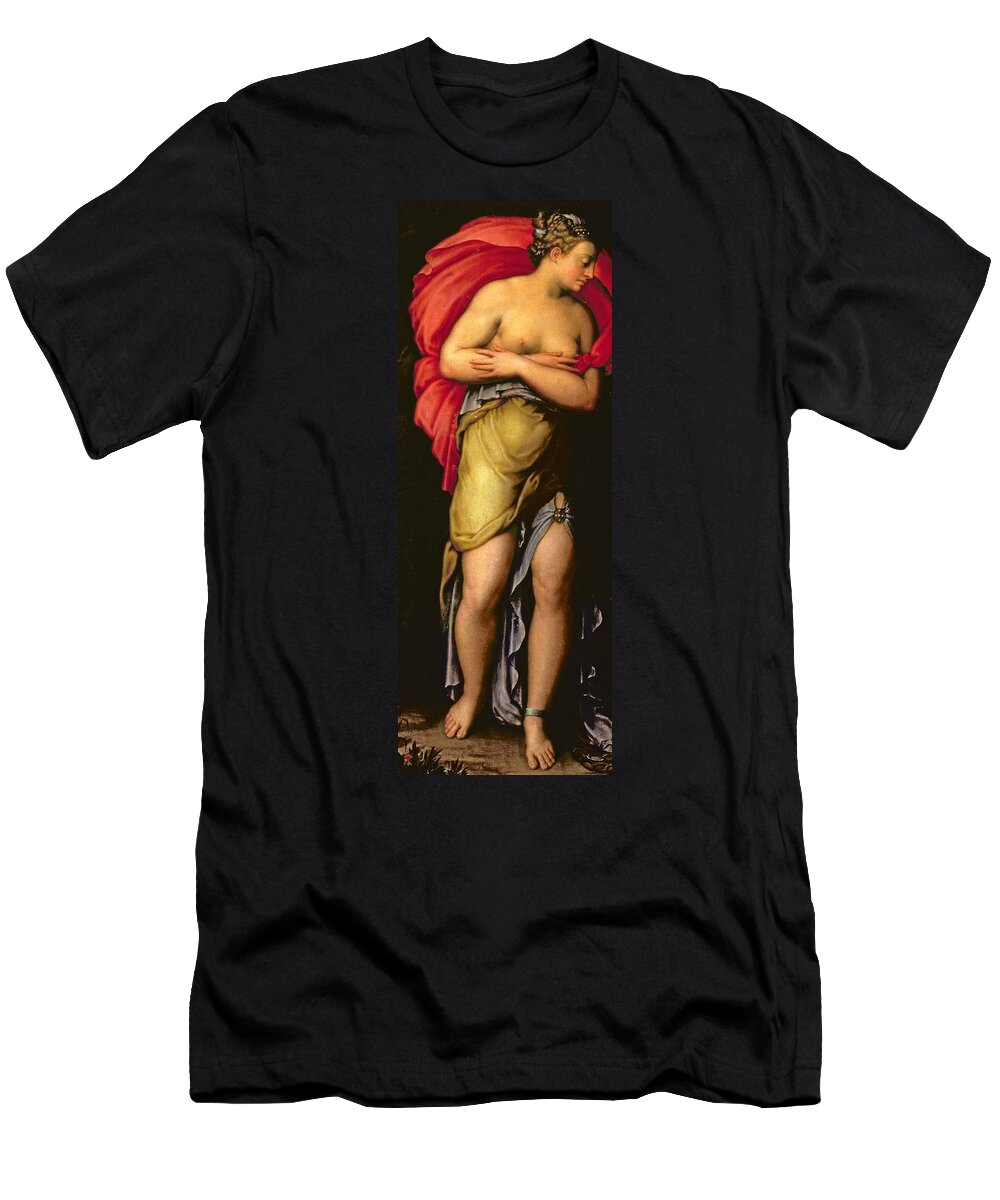 Renaissance T-Shirt featuring the painting Patience by Giorgio Vasari
