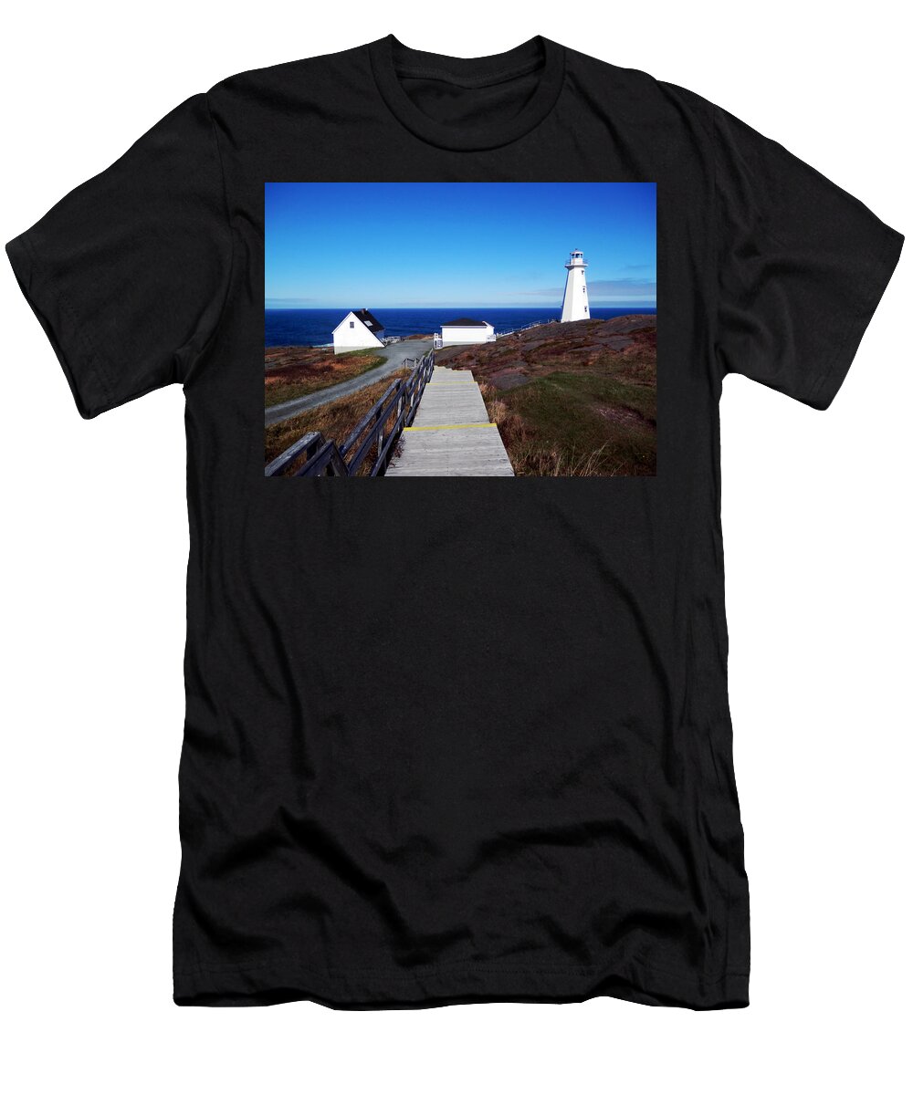 Cape Spear T-Shirt featuring the photograph Peaceful Day at Cape Spear by Zinvolle Art
