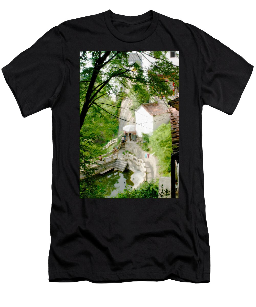 Peaceful Spot In China T-Shirt featuring the photograph Peaceful spot in China by Tracy Winter
