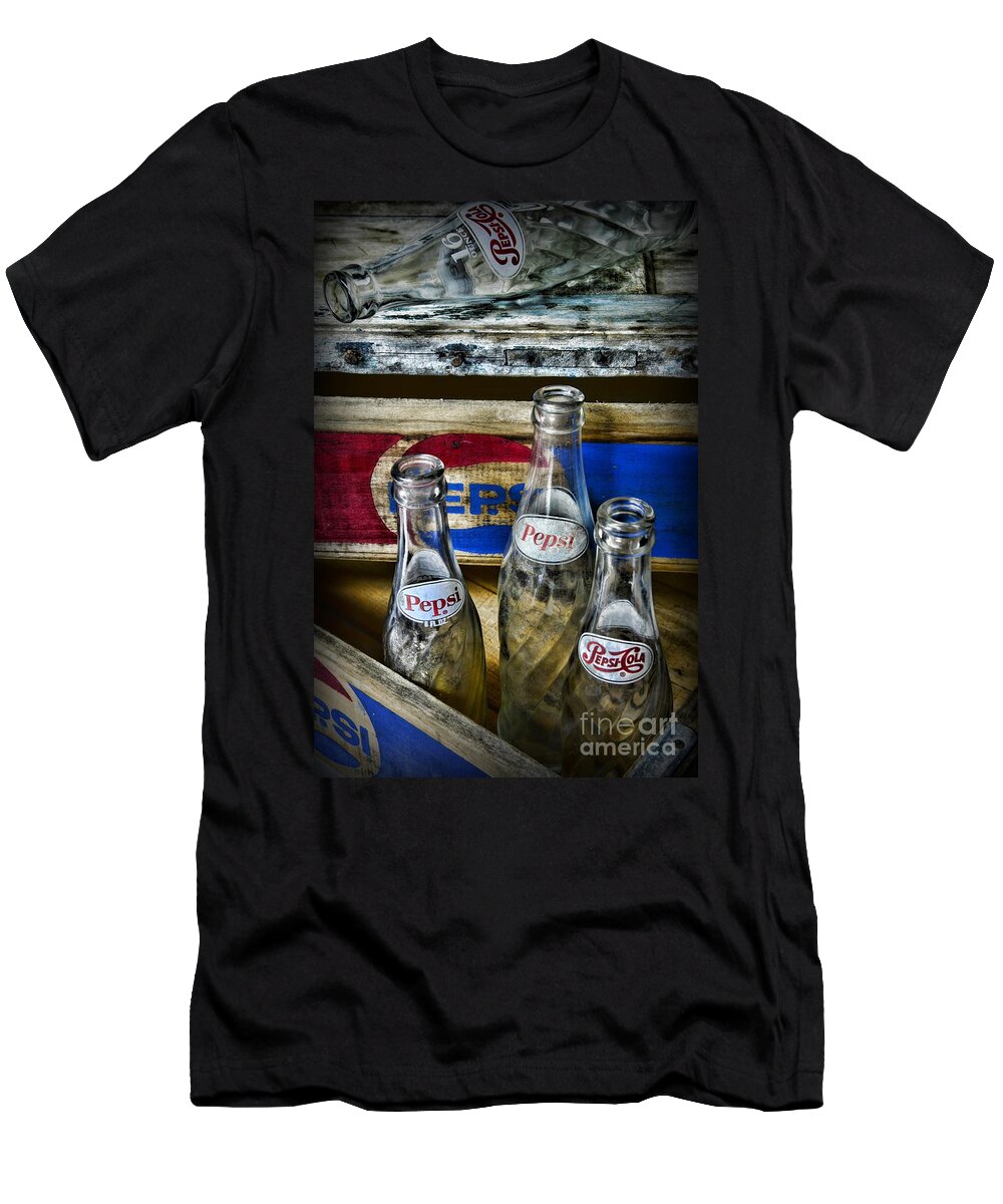 Paul Ward T-Shirt featuring the photograph Pepsi Bottles and Crates by Paul Ward