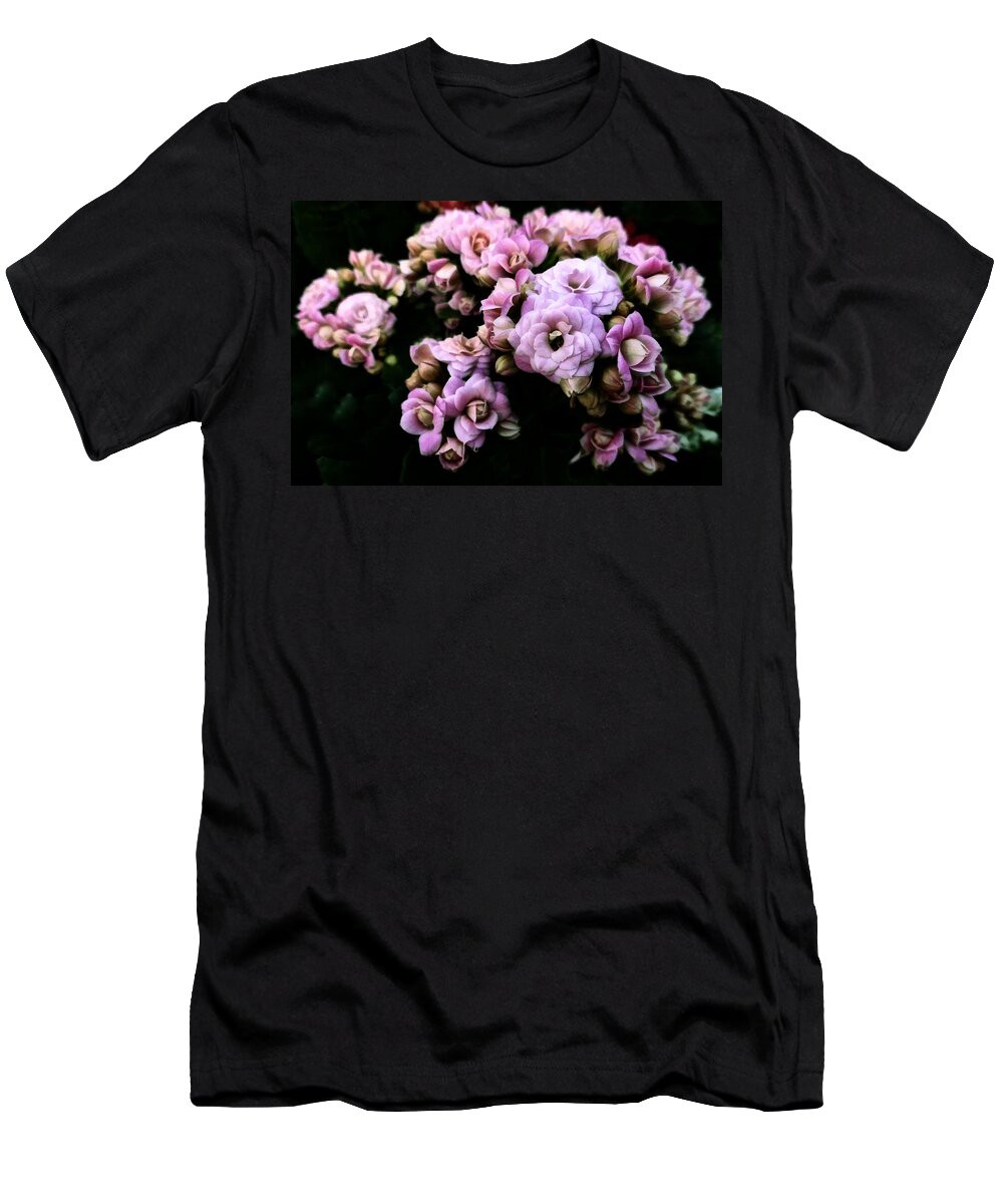 Black T-Shirt featuring the photograph Petite and Pink by Steve Taylor