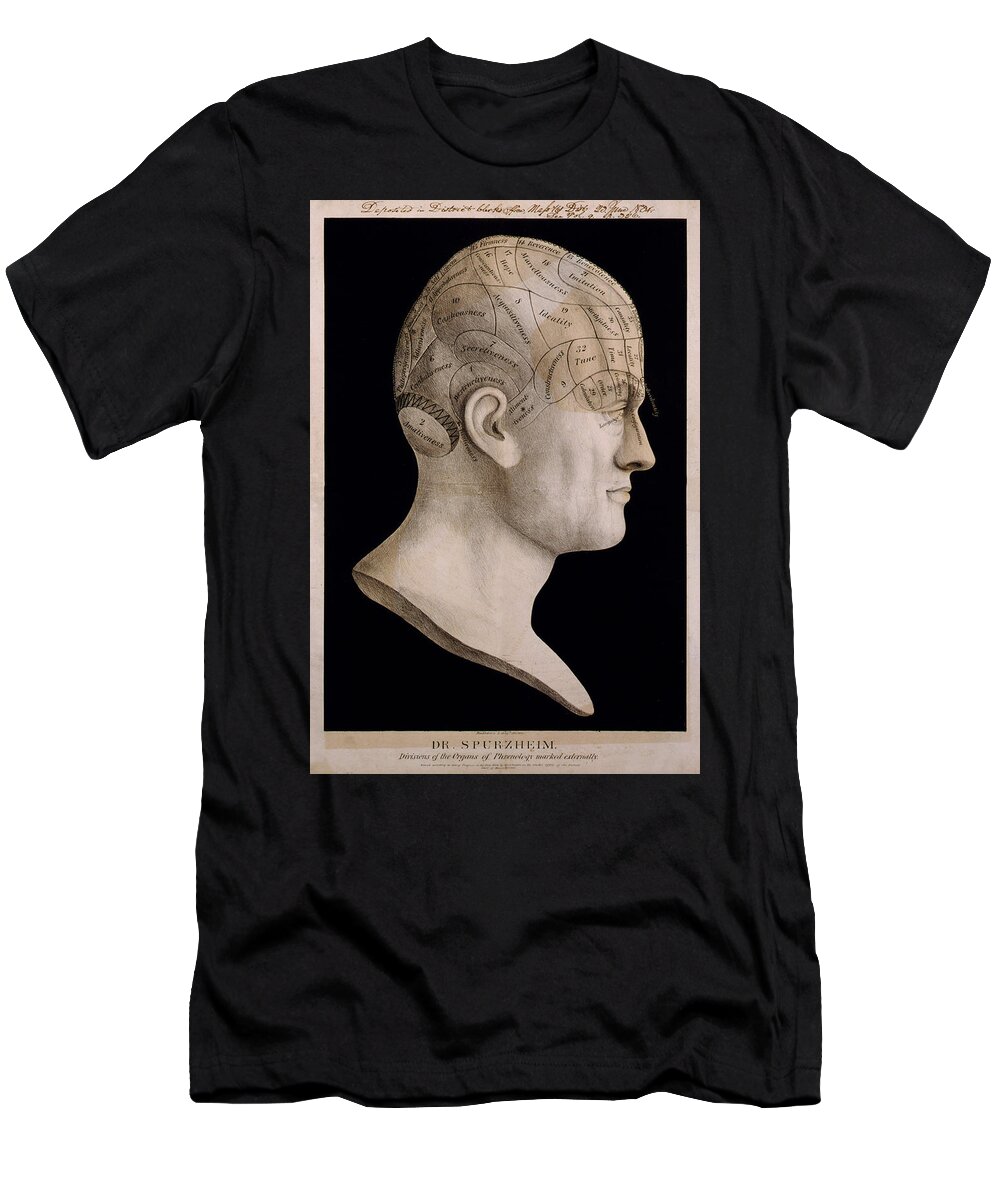 Abstract T-Shirt featuring the digital art Phrenology by Georgia Clare