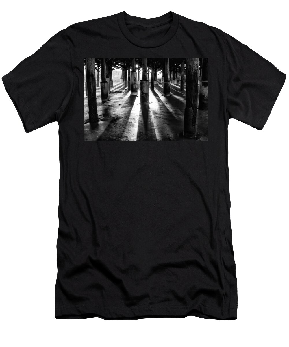 Florida T-Shirt featuring the photograph Pier Shadows by Stefan Mazzola