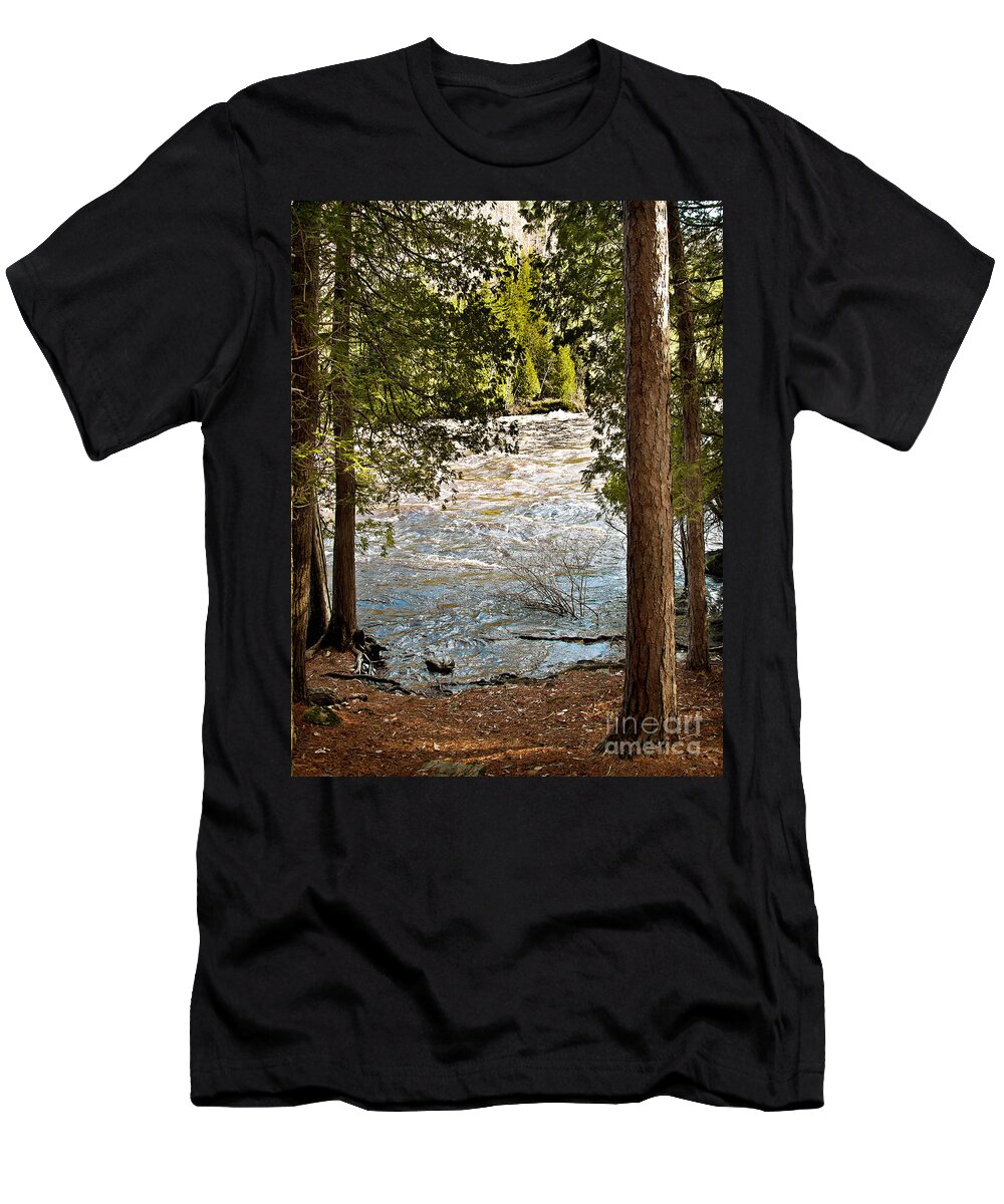 Piers Gorge T-Shirt featuring the photograph Piers Gorge by Gwen Gibson