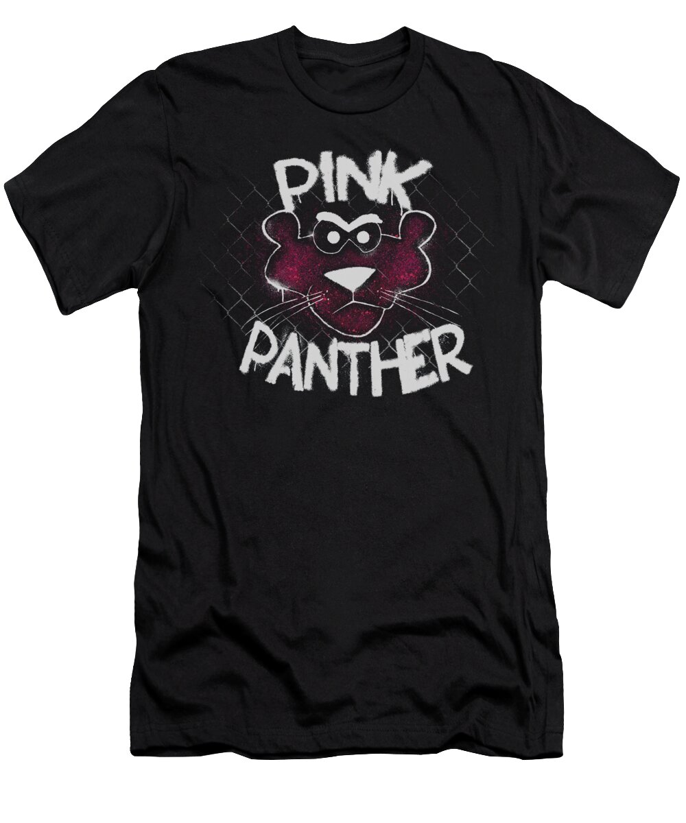  T-Shirt featuring the digital art Pink Panther - Spray Panther by Brand A