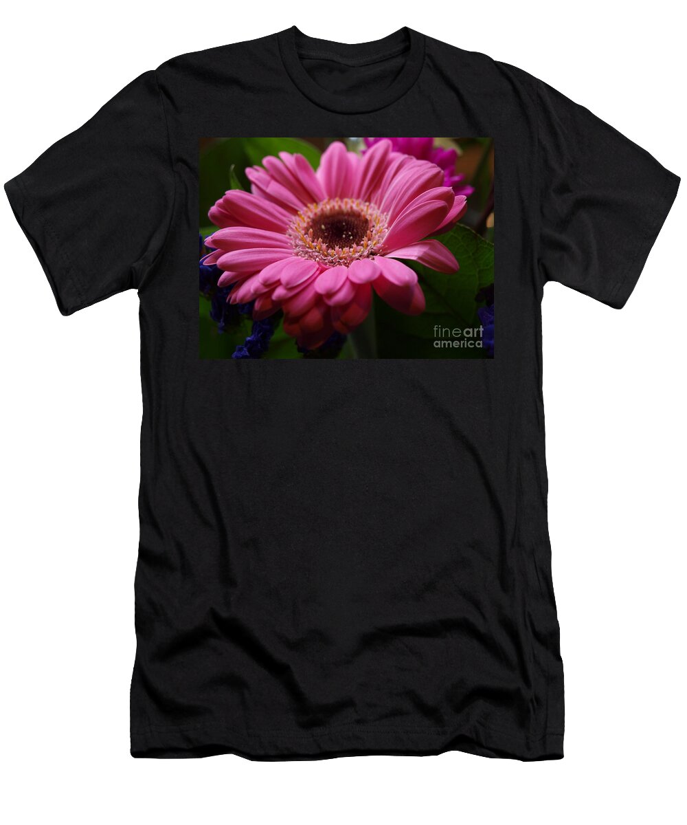 Pink T-Shirt featuring the photograph Pink Petal Explosion by Vivian Martin