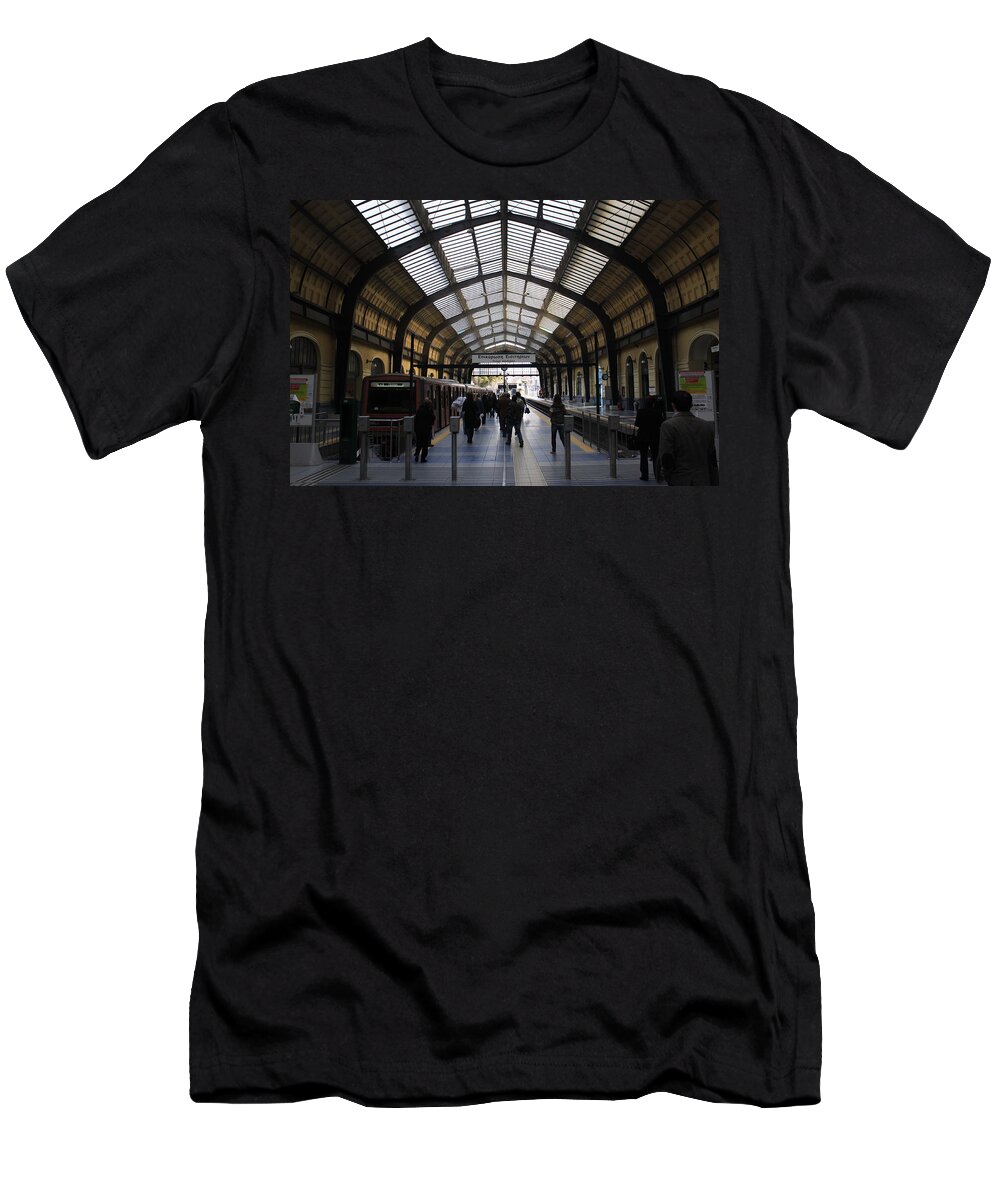 Piraeus T-Shirt featuring the photograph Piraeus Station by John Daly