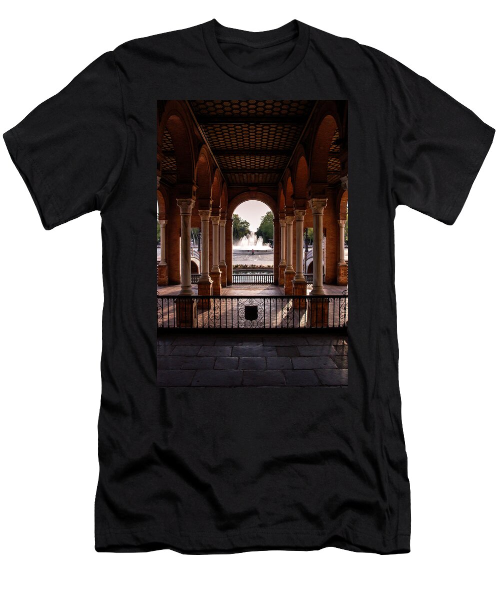 Seville T-Shirt featuring the photograph Point of View by AM FineArtPrints