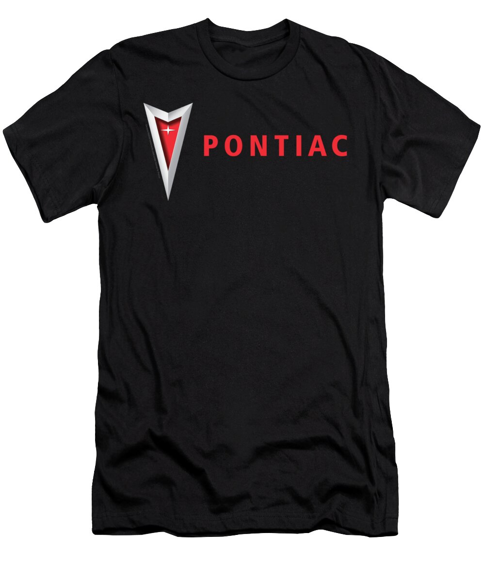 T-Shirt featuring the digital art Pontiac - Modern Pontiac Arrowhead by Brand A