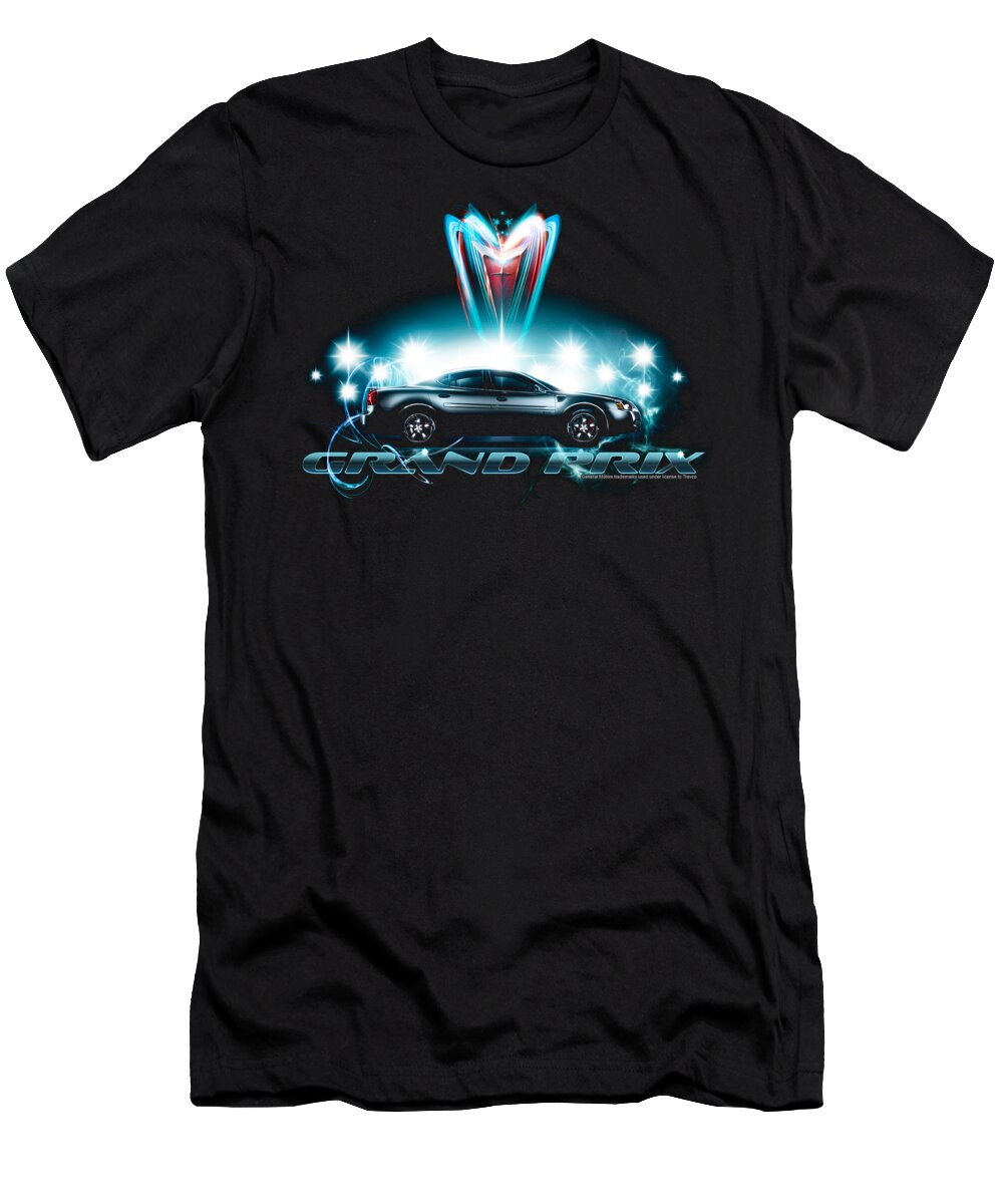  T-Shirt featuring the digital art Pontiac - Silver Grand Am by Brand A