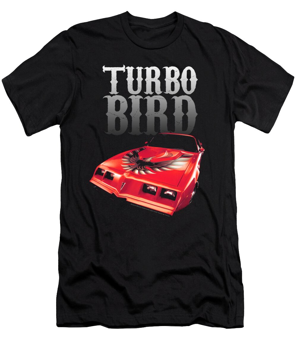 T-Shirt featuring the digital art Pontiac - Turbo Bird by Brand A
