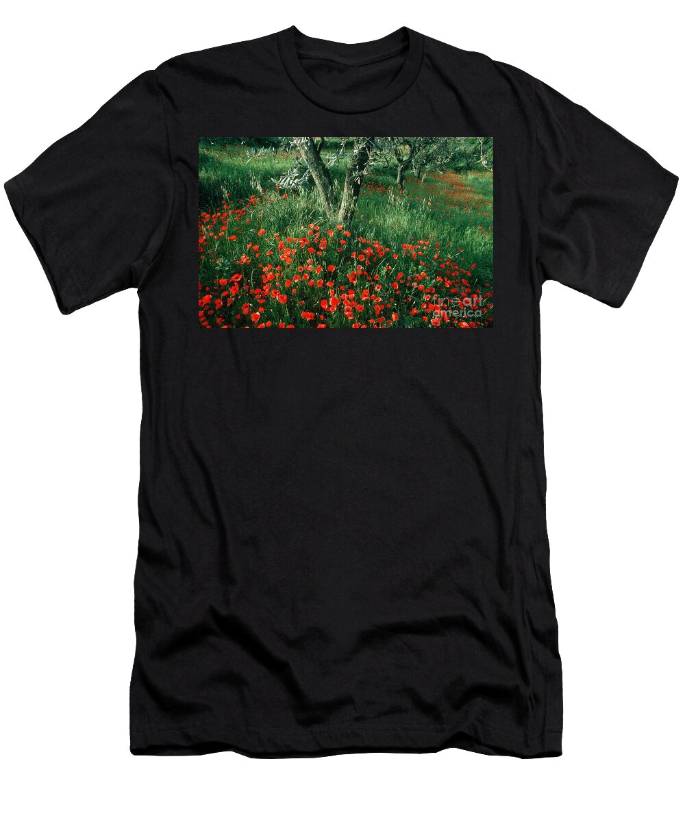 Alternative Medicine T-Shirt featuring the photograph Poppies by James L. Amos
