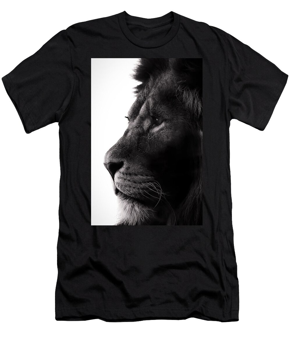 Lion T-Shirt featuring the photograph Portrait Of a Lion by Martin Newman