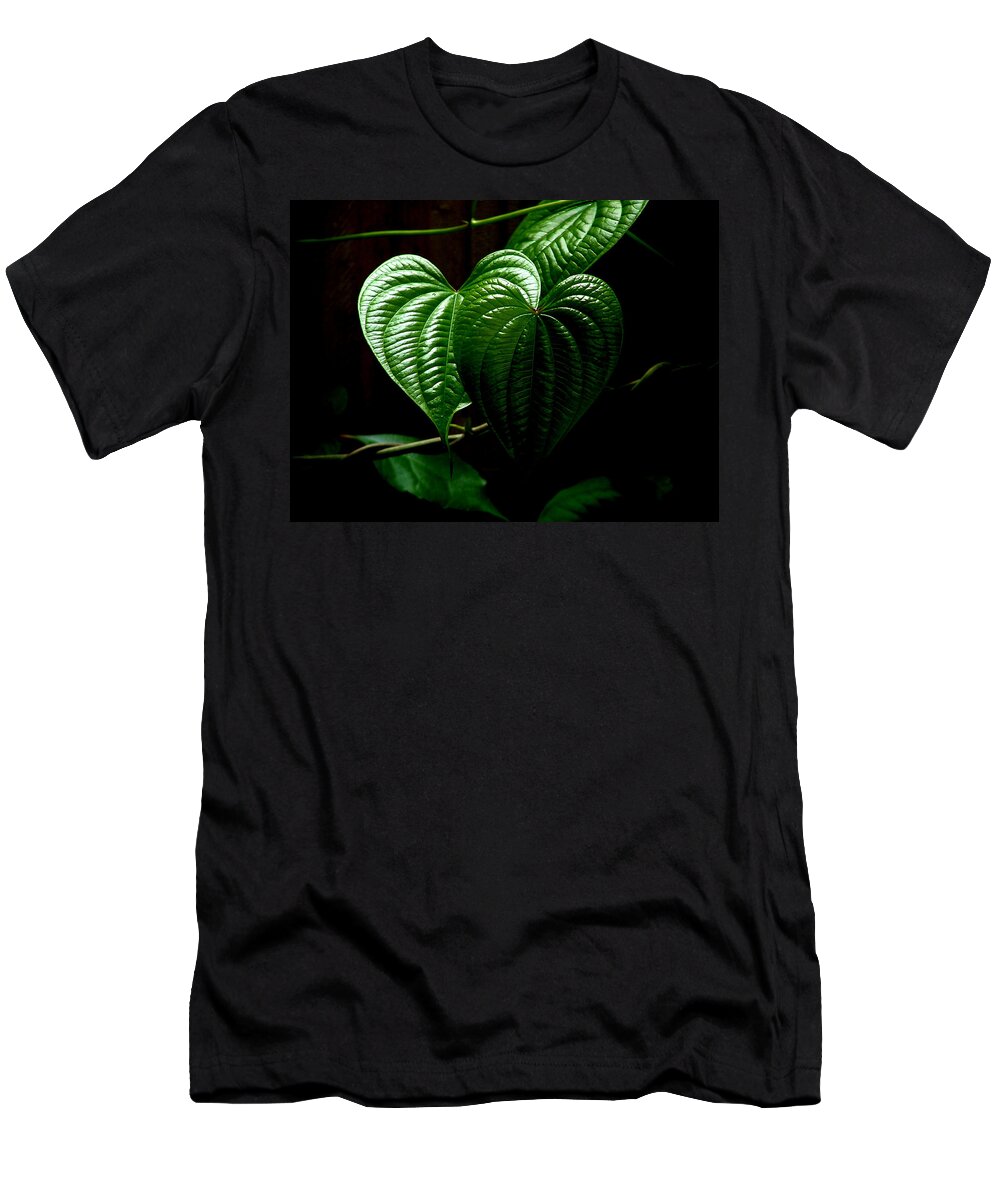 Leaf T-Shirt featuring the photograph Potato Vine by David Weeks