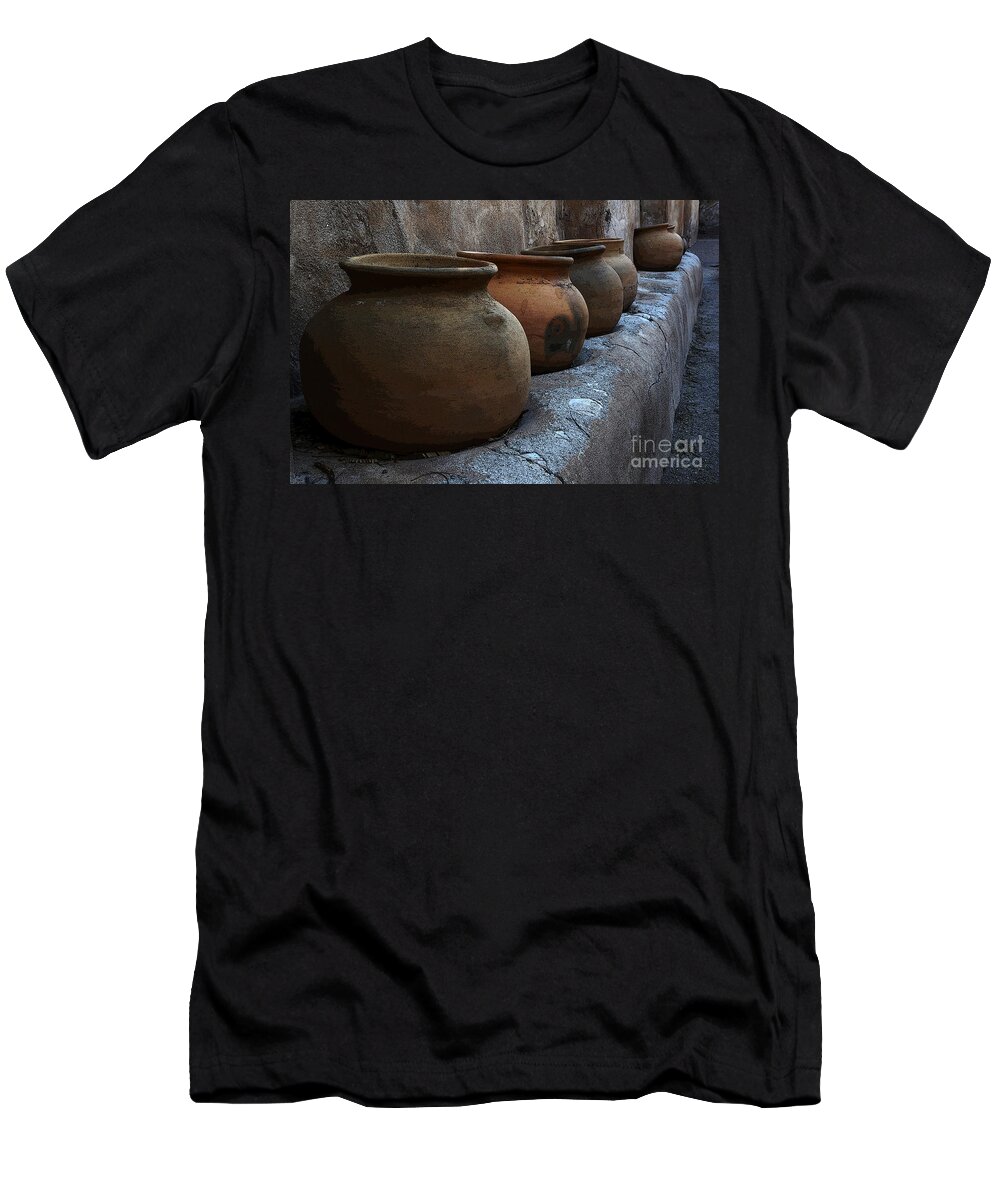 Tumacacori T-Shirt featuring the photograph Pottery Mission San Jose De Tumacacori by Bob Christopher