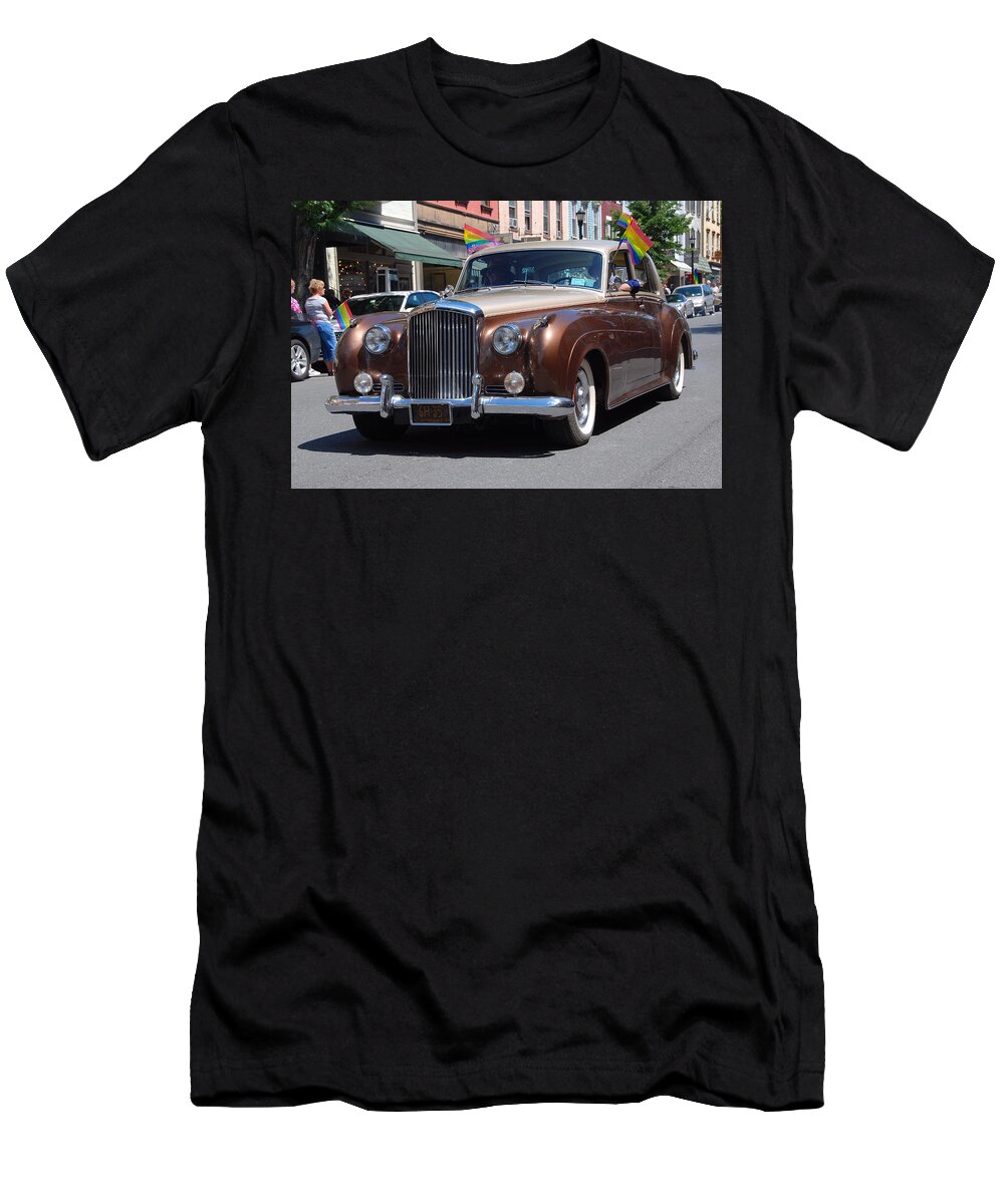 Automobiles T-Shirt featuring the photograph Prideful Bentley by John Schneider