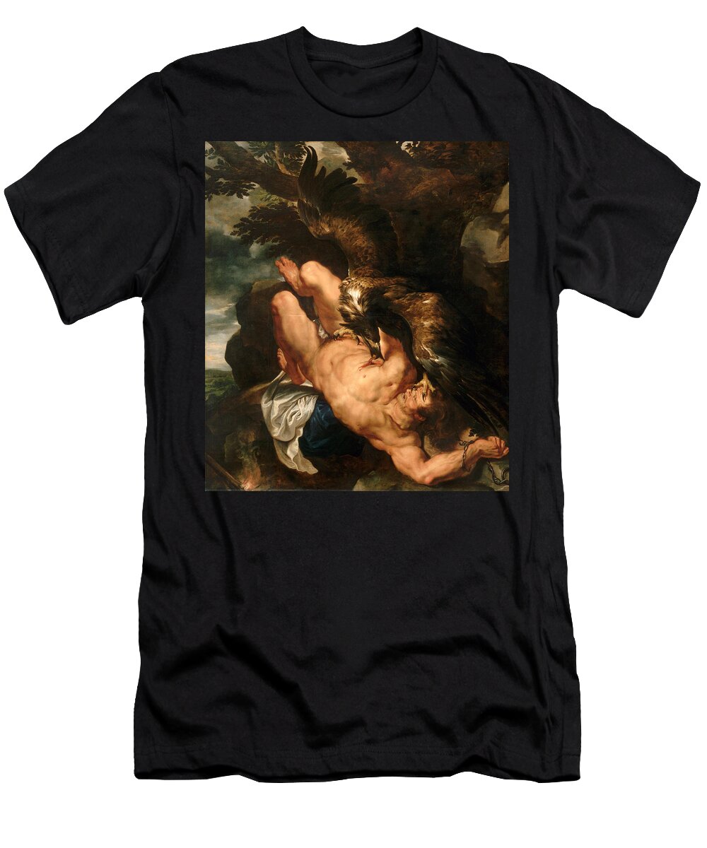  Peter Paul Rubens T-Shirt featuring the painting Prometheus Bound by Peter Paul Rubens