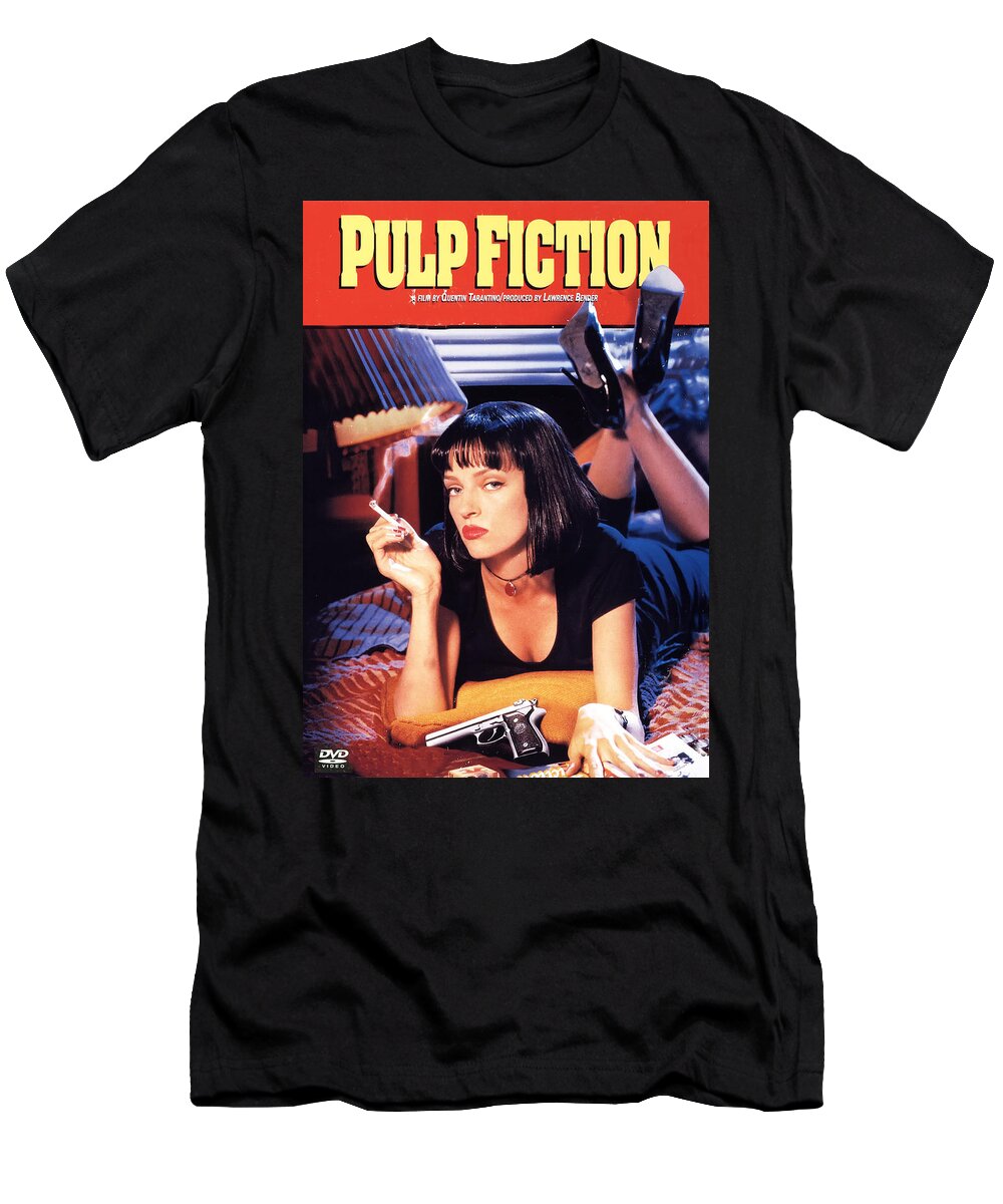 Pulp Fiction T-Shirt featuring the digital art Pulp Fiction by Georgia Fowler