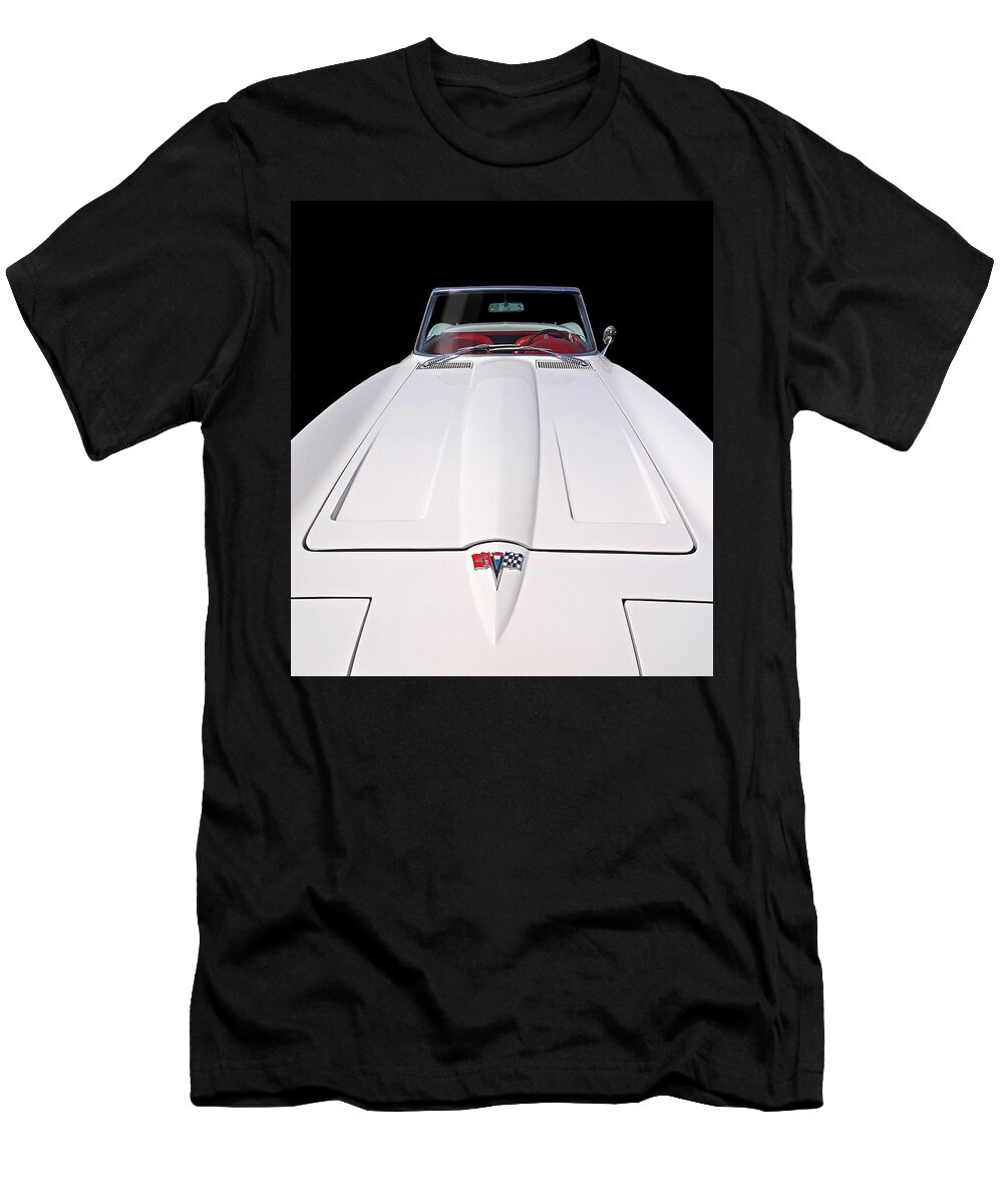 Corvette Stingray T-Shirt featuring the photograph Pure Enjoyment - 1964 Corvette Stingray by Gill Billington