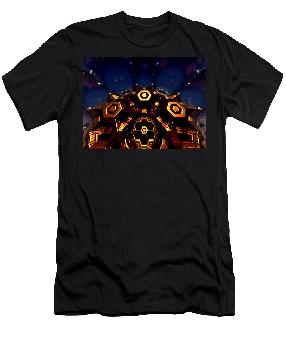 Chaos T-Shirt featuring the digital art Queen's Chamber by Jeff Iverson