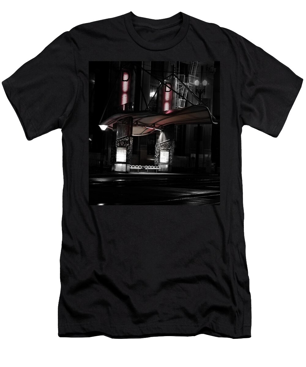 Long Beach Ca T-Shirt featuring the photograph Quiet City by Denise Dube