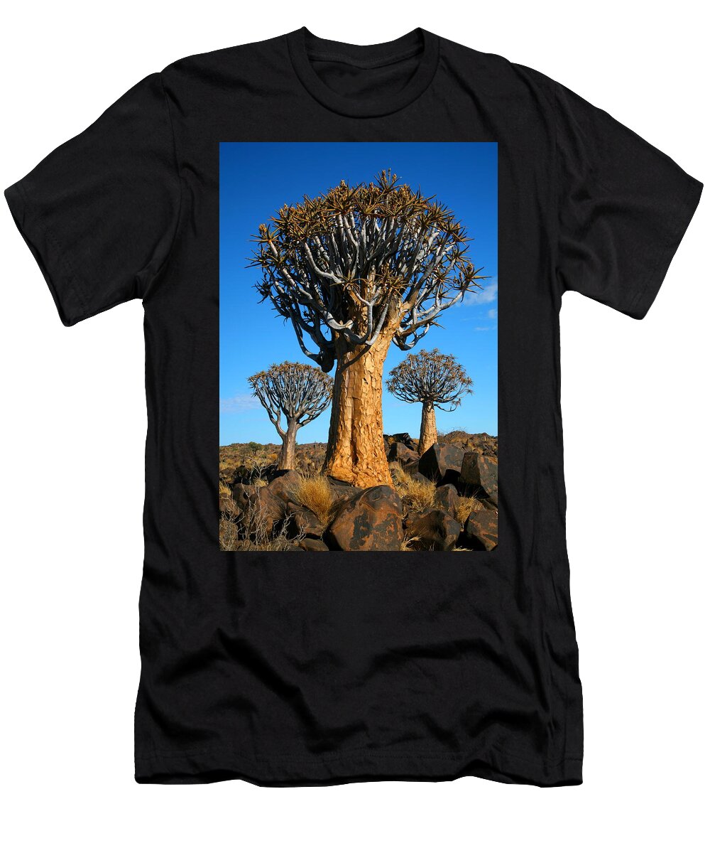 Quiver T-Shirt featuring the photograph Quiver Tree-o by Bruce J Robinson