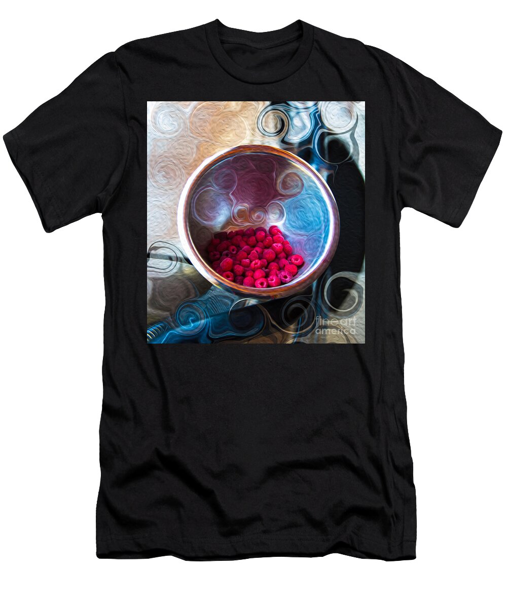 Georgia Okeefe T-Shirt featuring the painting Raspberry Reflections by Omaste Witkowski