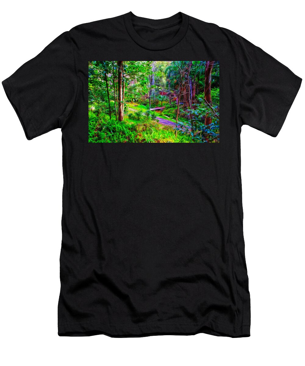 Flower T-Shirt featuring the photograph Ravine by John M Bailey
