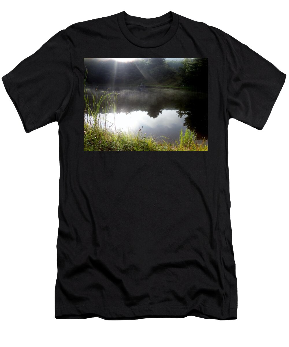 Sunshine T-Shirt featuring the photograph Rays of sunshine by Michael Porchik