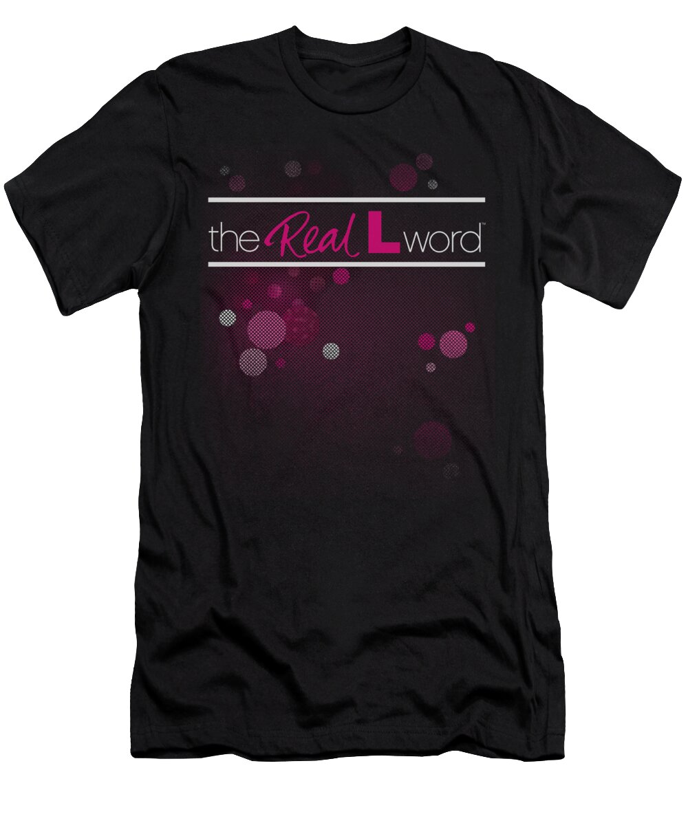 The Real L World T-Shirt featuring the digital art Real L Word - Flashy Logo by Brand A