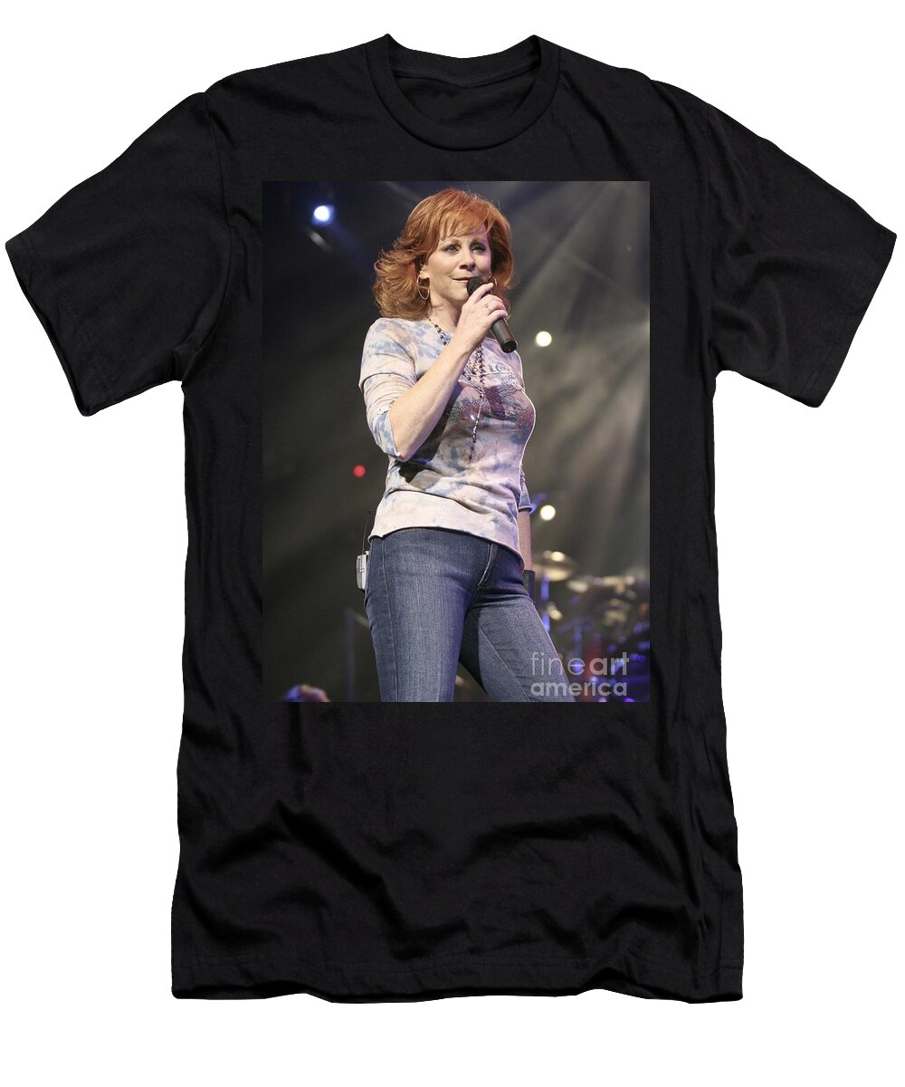 Dress T-Shirt featuring the photograph Reba McEntire by Concert Photos