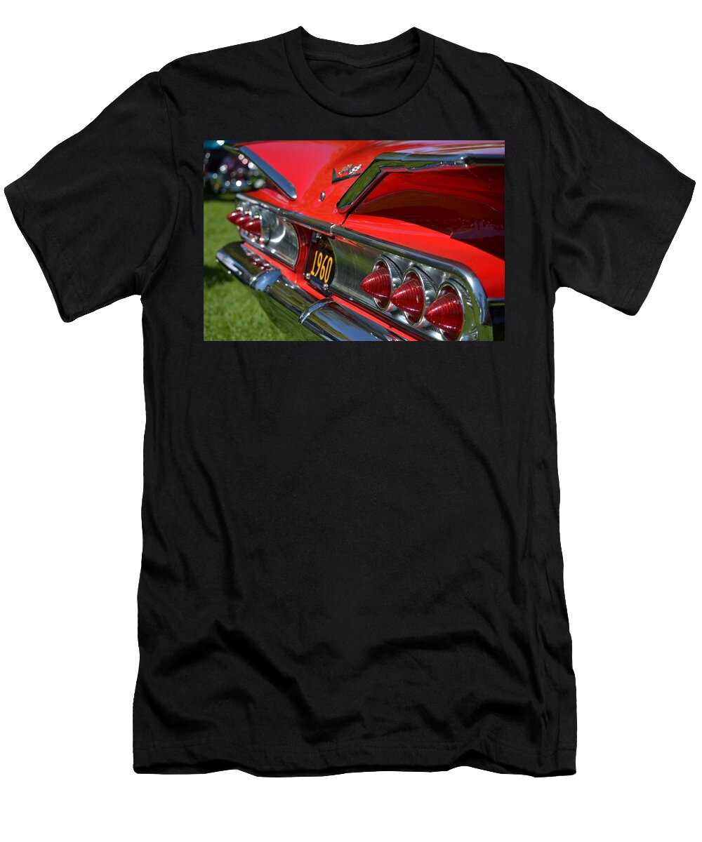 Red T-Shirt featuring the photograph Red 1960 Chevy by Dean Ferreira