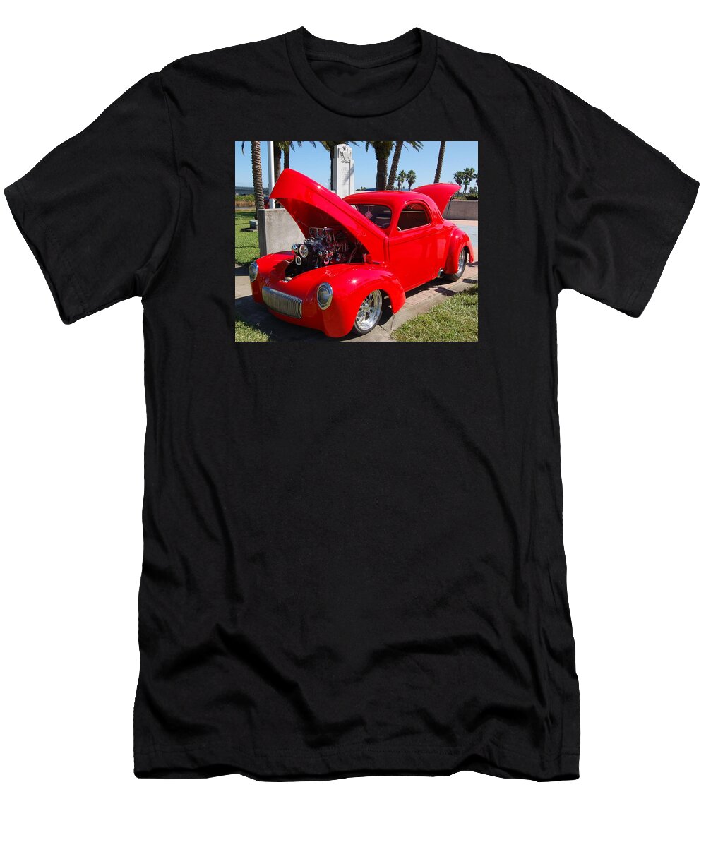 Car T-Shirt featuring the photograph Red Hot by Christopher James