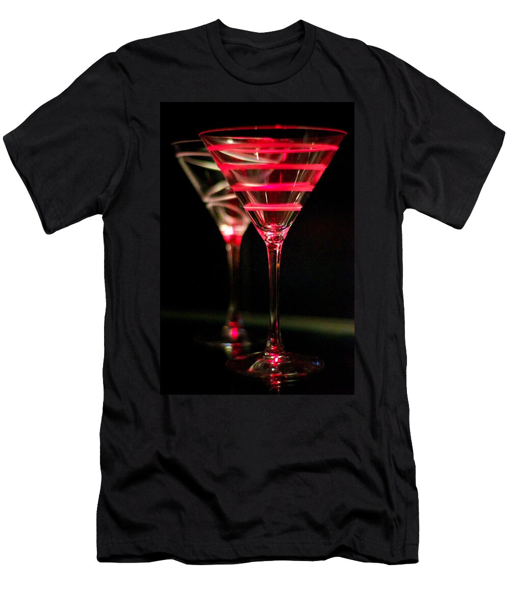 Martini T-Shirt featuring the photograph Red Martini by Spencer McDonald