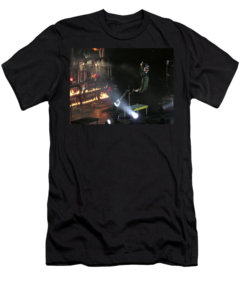 Band T-Shirt featuring the photograph Red's lead singer can fly by Aaron Martens