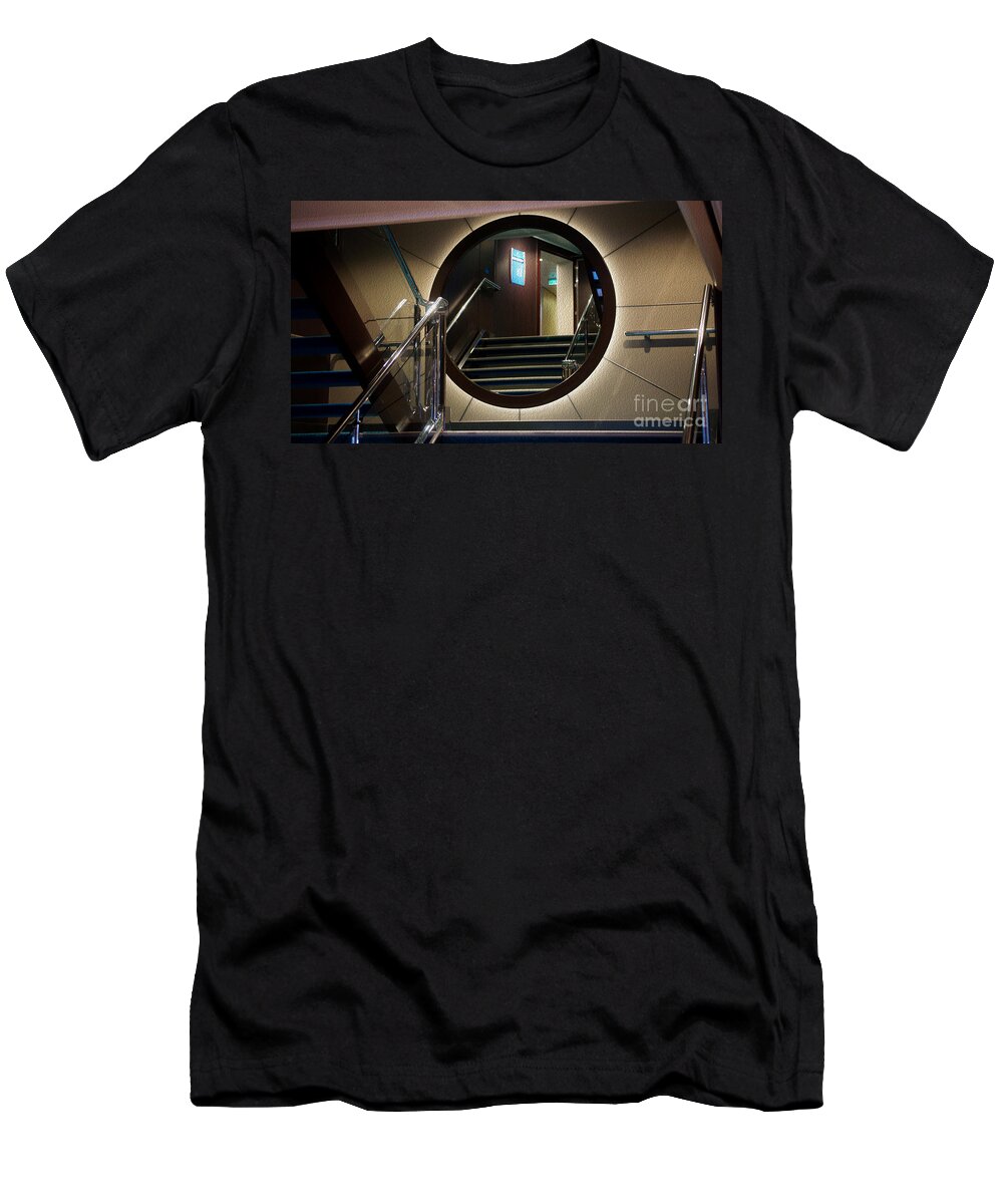 Cruise T-Shirt featuring the photograph Reflection Stair by Crystal Harman