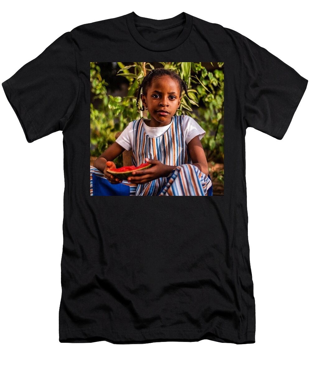 Cute T-Shirt featuring the photograph Refreshing Watermellon by Aleck Cartwright