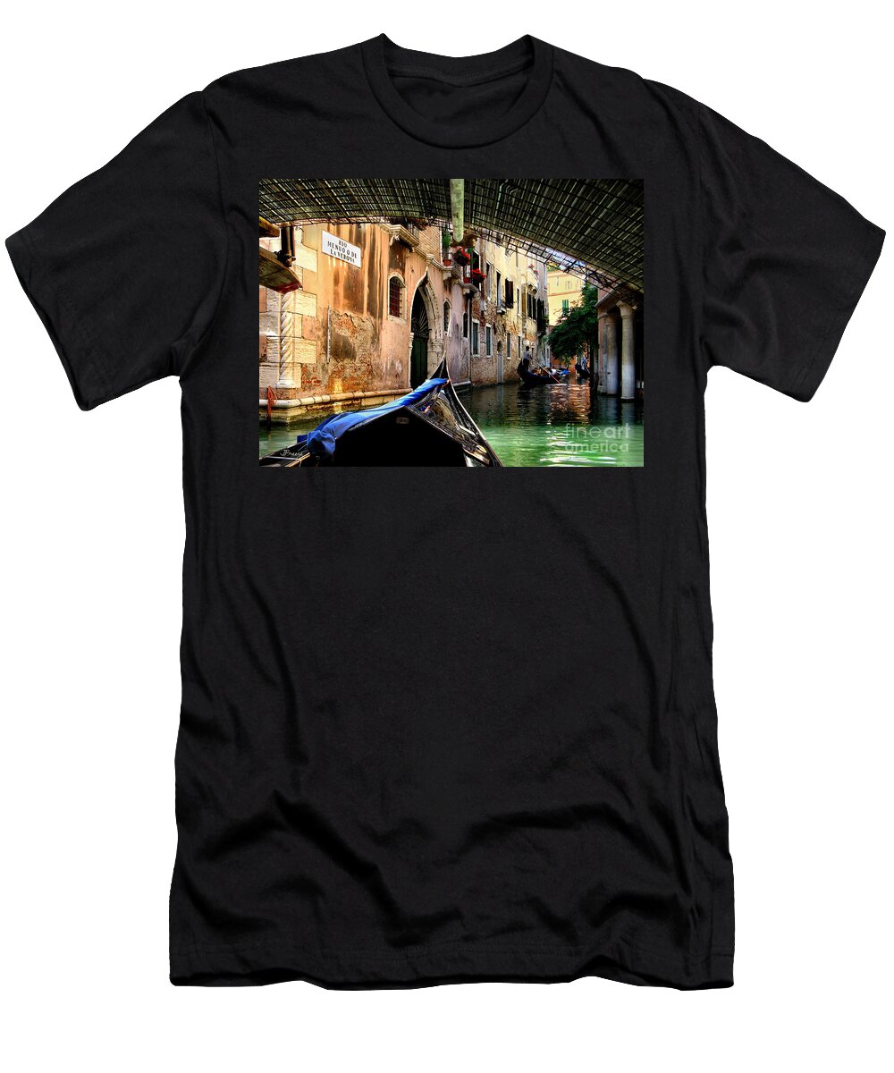 Venice T-Shirt featuring the photograph Rio Menuo De La Verona by Jennie Breeze