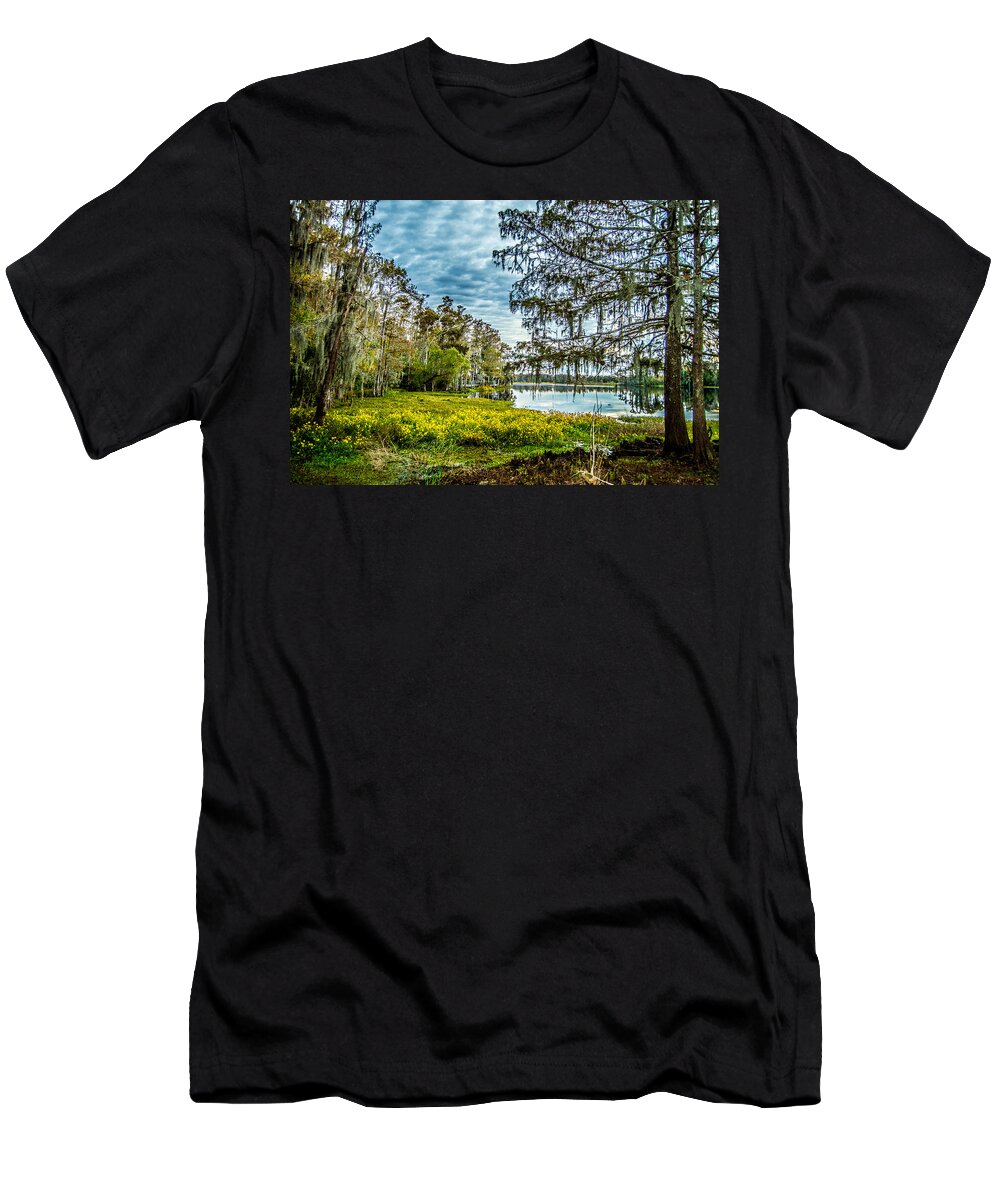 River T-Shirt featuring the photograph River 2 HDR by Leticia Latocki