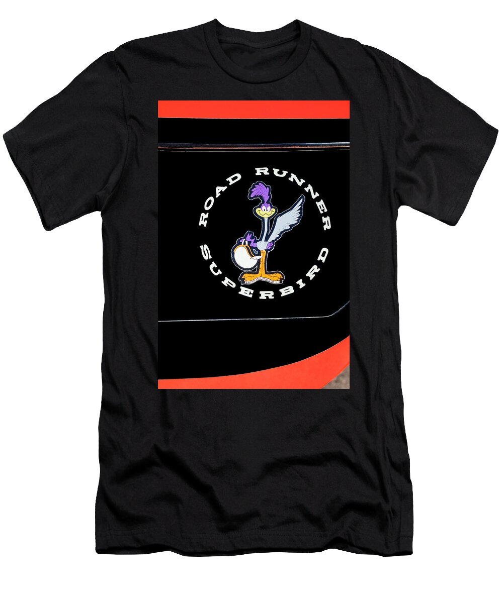 Road Runner Superbird Emblem T-Shirt featuring the photograph Road Runner Superbird Emblem by Jill Reger