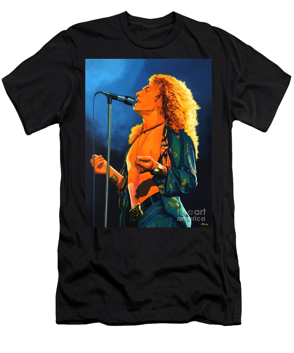 Robert Plant T-Shirt by Paul - Pixels