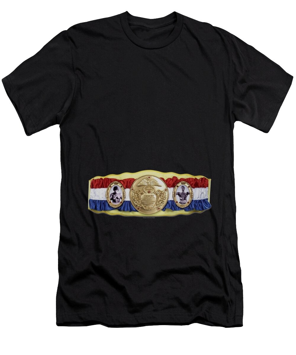  T-Shirt featuring the digital art Rocky - Championship Belt(bottom Front) by Brand A