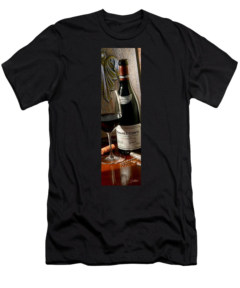 Wine T-Shirt featuring the photograph Romanee Conti by Jon Neidert